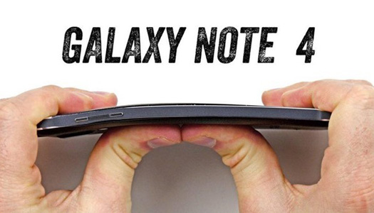 galaxy note 4 bükülme testi