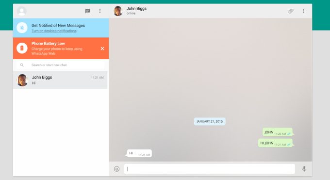 Whatsapp Google Chrome