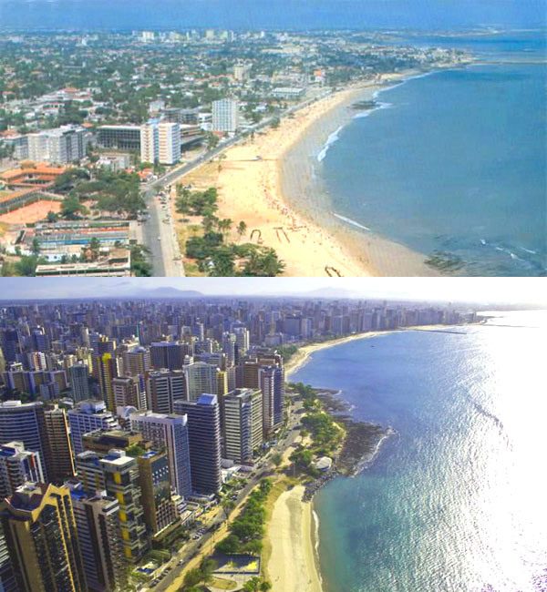 Fortaleza, Brazil. 1970s ve Bugün