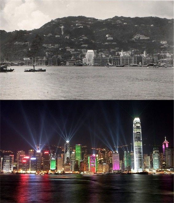 Hong Kong. 1920s vs 2000 ler