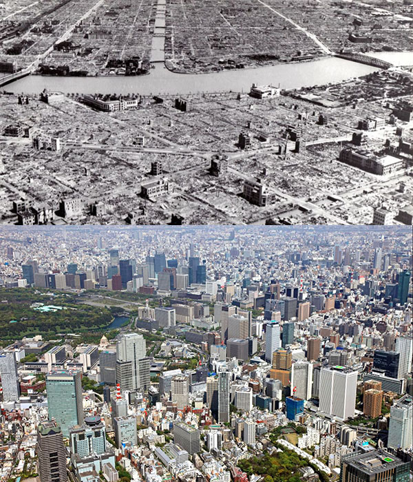 Tokyo, Japan. 1945 ve Bugün