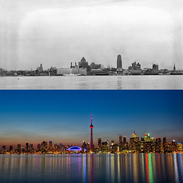 Toronto, Canada. 1930s ve Bugün