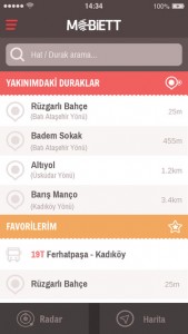 mobİETT uygulaması