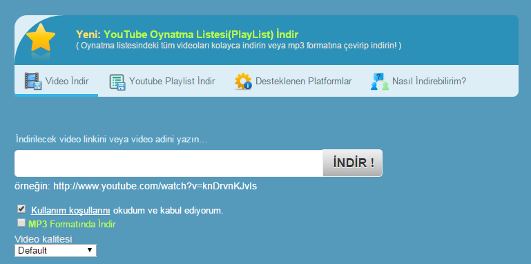 youtube video indir programsiz