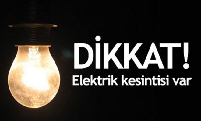 elektrik kesintisi