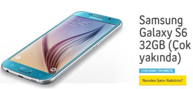 galaxy s6 turkcell