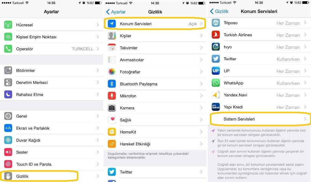 iphone bilinmeyen ozellik-kisayol