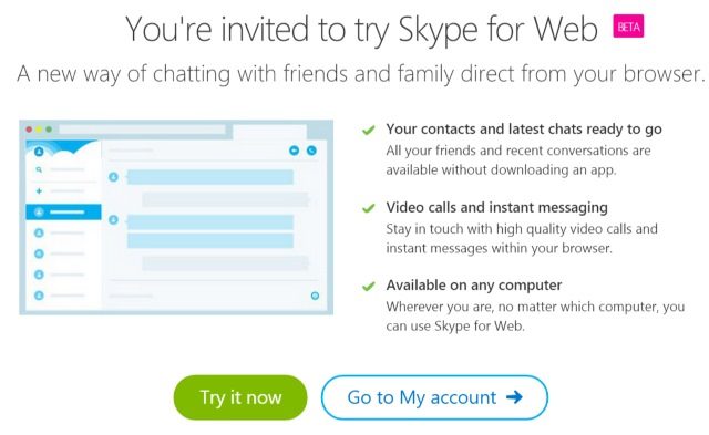 Skype for Web uygulaması beta sürümüyle kullanılmaya başlandı