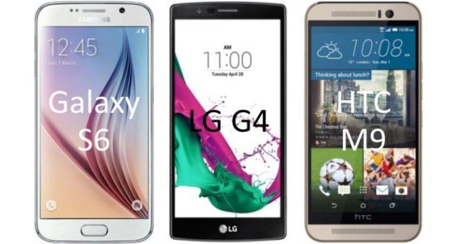 Galaxy S6 LG G4 ve HTC One M9 Karşılaştırma