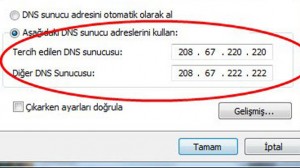 DNS Değiştirme