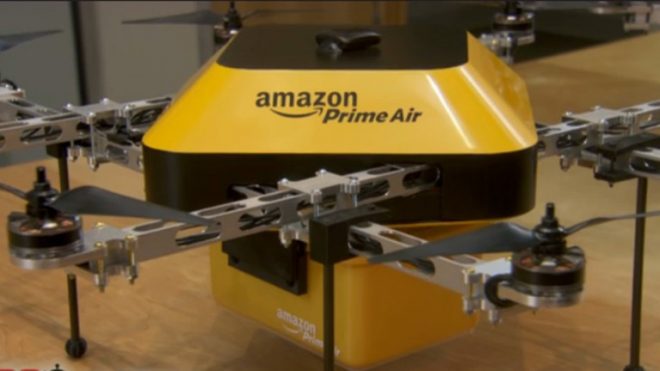 Amazon insansız hava araçları ile müşterilerin konumlarına teslimat yapacak.