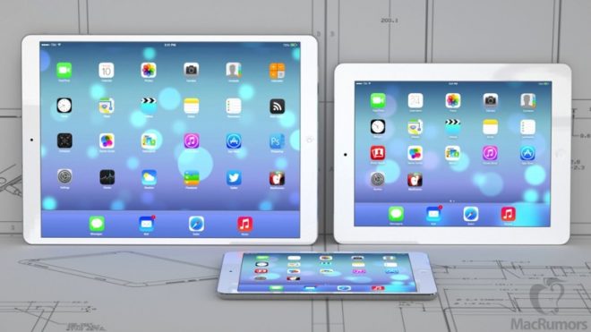 iPad Pro 12.9 inç ekran ve stylus kalem ile gelecek.