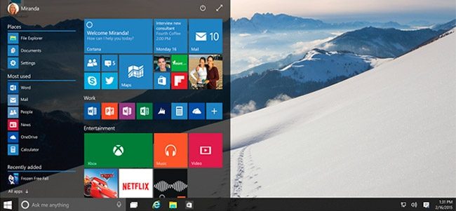 Yeni Nesil Windows 10 Görselleri