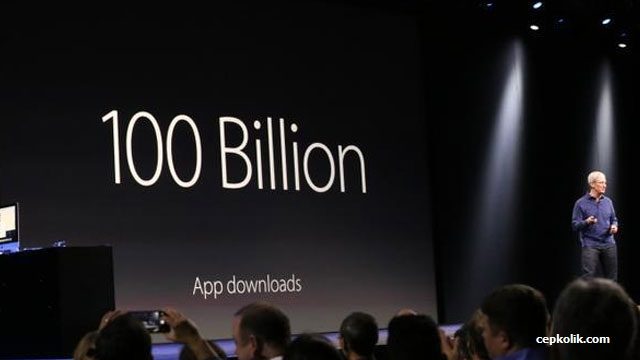 apple 100 milyar indirme