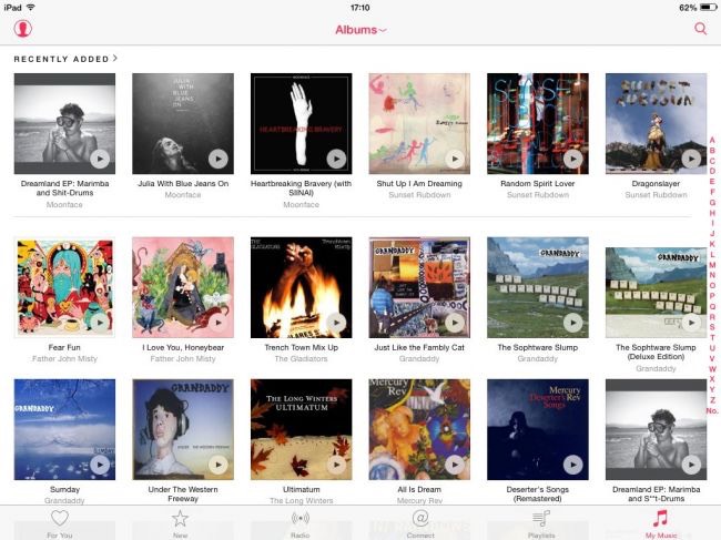 apple muzik list