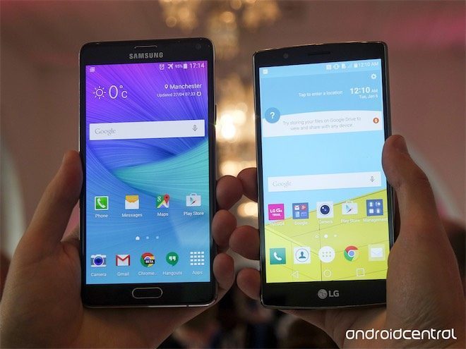 LG G4 vs Galaxy Note 4