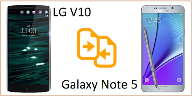 LG v10 vs Galaxy Note 5