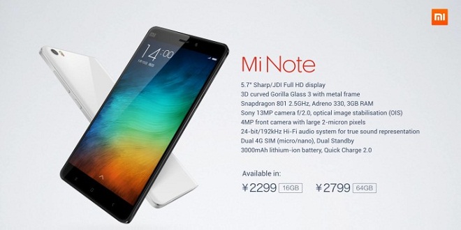 Xiaomi Mi Note 2