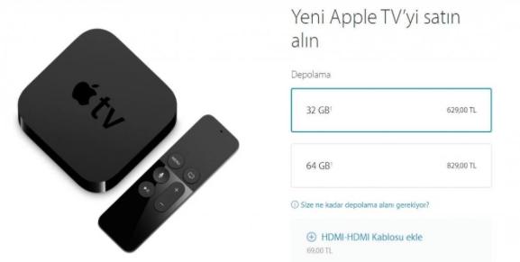 Yeni Nesil Apple TV Türkiye'de Satışta !