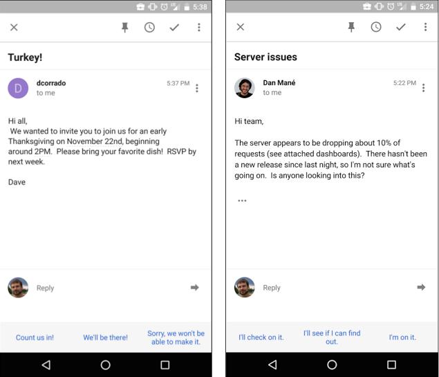 Gmail'in Yeni Özelliği Smart Reply