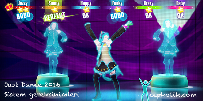 Just Dance 2016 Sistem gereksinimleri