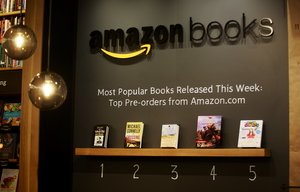 Amazon Books, the company's first brick-and-mortar store, will open tomorrow Tuesday, Nov. 3, 2015 in Seattle's University District. The retail space offers 5,000-6,000 books as well as technology devices like e-book readers.