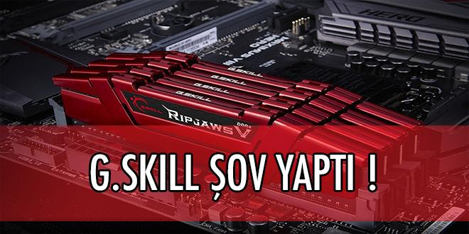 G.SKILL 32GB DDR4 Bellek Çıktı !.