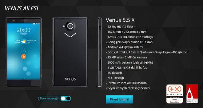 vestel venüs 5.5X