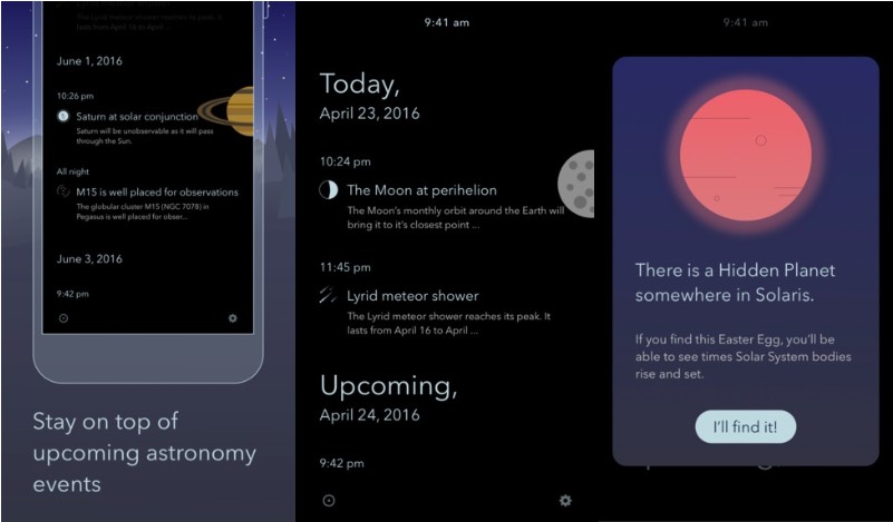 Solaris Sky Calendar