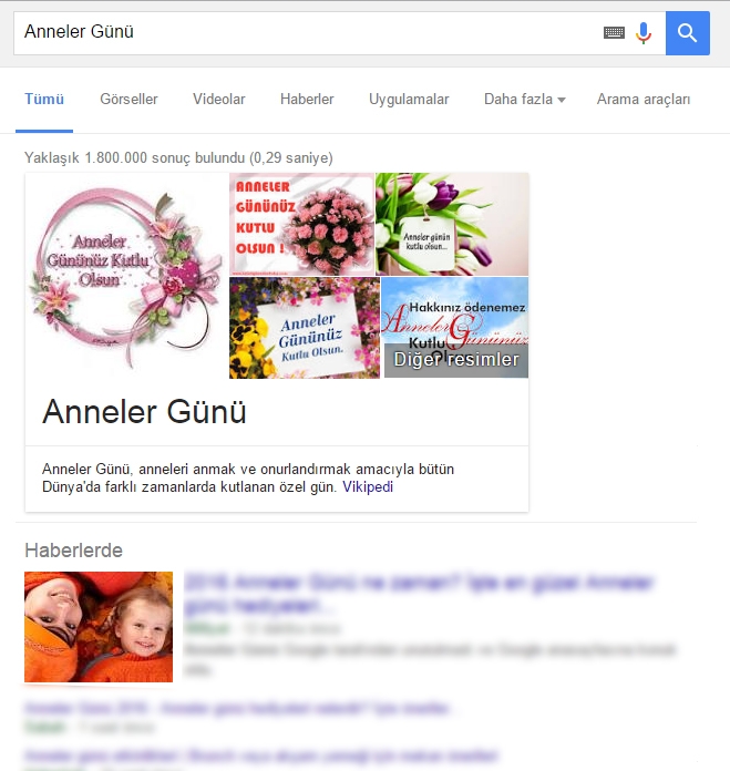 Anneler Günü için Doodle!