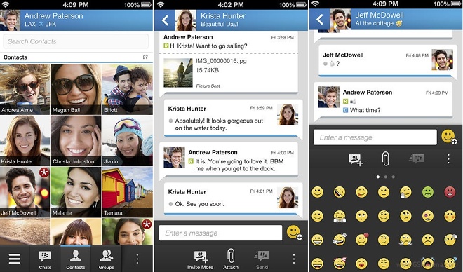 BlackBerry Messenger ios