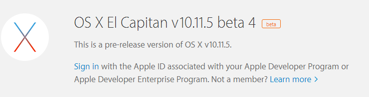 OS X 10.11.5 Beta 4 Çıktı!