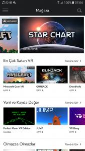 oculus gear vr mağazası