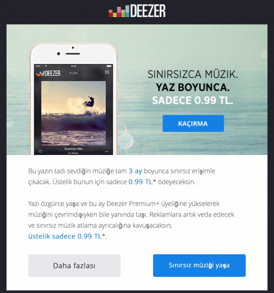3 Aylık Deezer Premium 1 Lira! 2