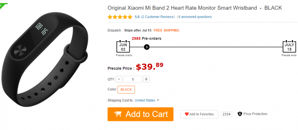 Xiaomi Mi Band 2 Satışta!