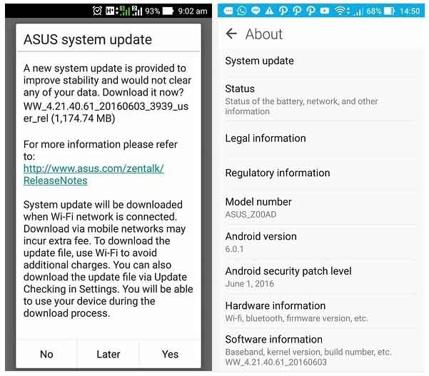 Zenfone 2 için Android 6.0.1 Geldi!