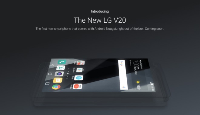 LG V20 Android 7.0 ile Gelecek!