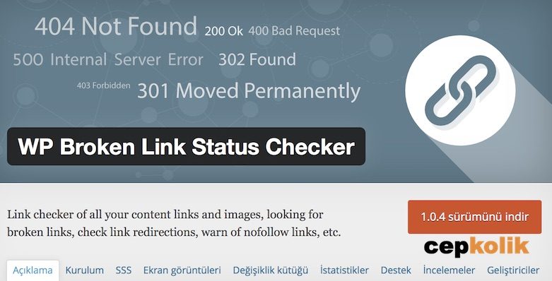 WP Broken Link Status Checker