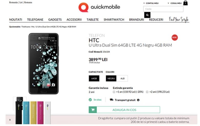 HTC U Ultra fiyati
