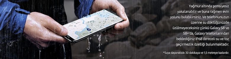 Galaxy S8 suya dayanikli - cepkolik