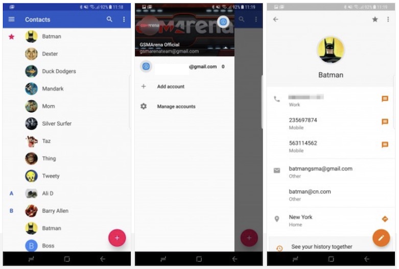 google kisiler uygulamasi