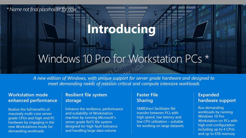 windows 10 workstation