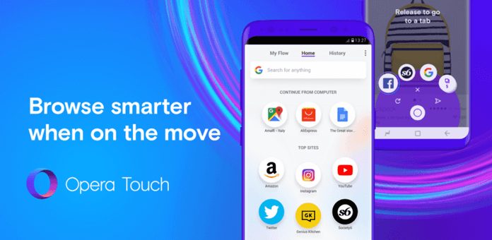 Tek Elle Kullanılabilen Yeni Mobil Tarayıcı Yayınlandı: Opera Touch