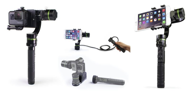 Akıllı Telefon ve GoPro için Gimbal - Lanparte LA3D-S2