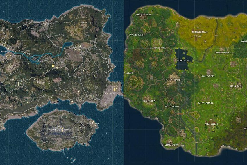 Fortnite Haritası, PUBG’ye Kıyasla Kötü Mü?