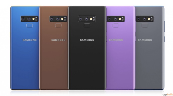 Samsung Galaxy Note 9 Teknik Çizimleri Tüm Renk Seçenekleriyle Sızdırıldı!