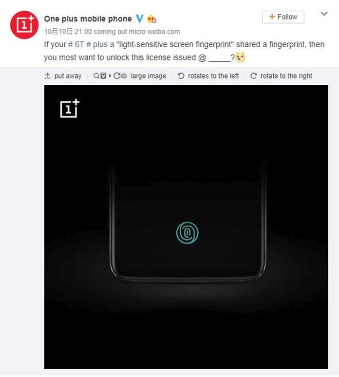 OnePlus 6T Parmak İzi Okuyucusu Özellikleri