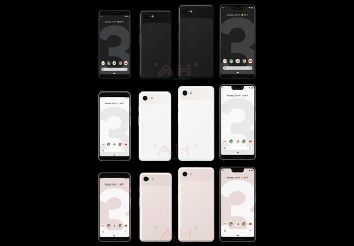 Google Pixel 3 ve Pixel 3 XL Teknik Çizimleri 