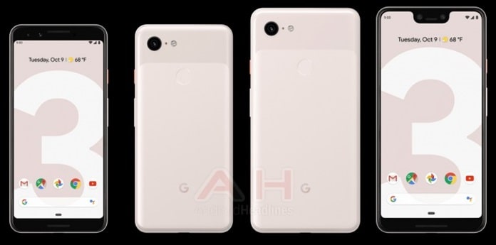 Google Pixel 3 ve Pixel 3 XL Teknik Çizimleri 