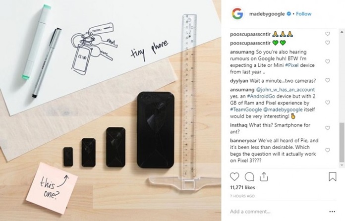 Google Pixel Mini Hakkında Çıkan Söylentiler İle Dalga Geçiyor